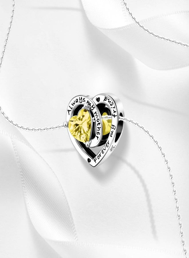 DATOUQI November Birthstone Charms 925 Sterling Silver Birthstone Charms for Bracelets Happy Birthday Charms November Birthstone Beads for Women (11 - November) - Image 2